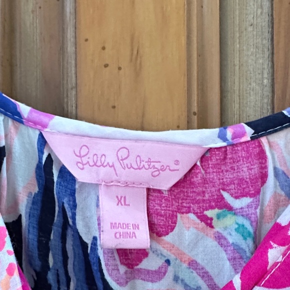 Lilly Pulitzer Colorful Floral Blouse - Picture 2 of 3